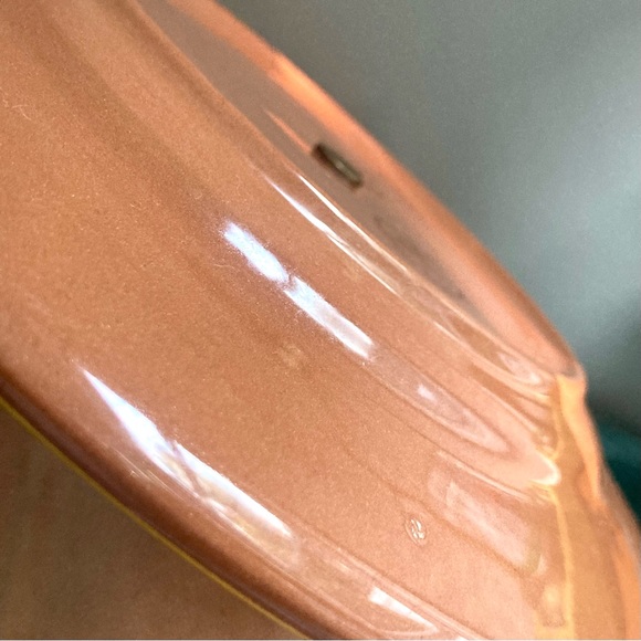 Vintage MCM Stangl Pottery yellow trim fruits two tiered handled serving dish - Picture 10 of 12